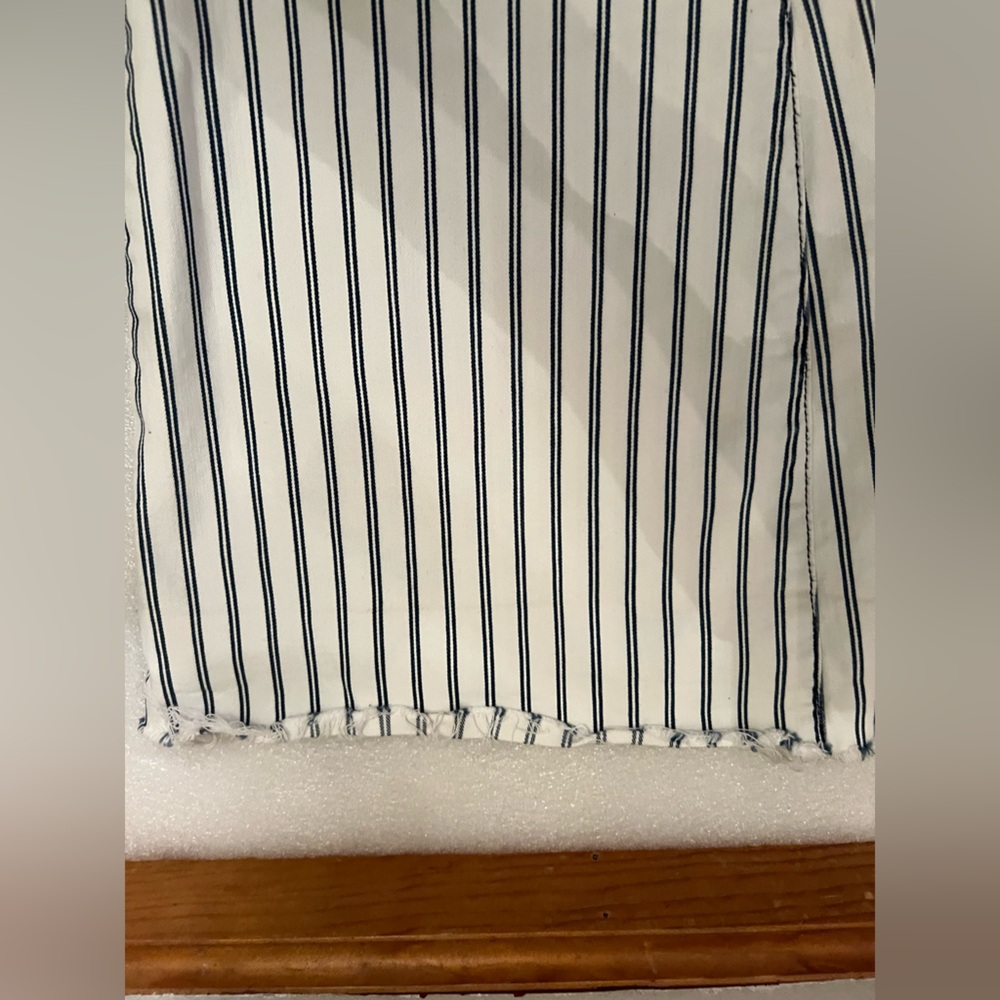 Judy Blue White Vertical-Striped Flare Jeans - Picture 11 of 14